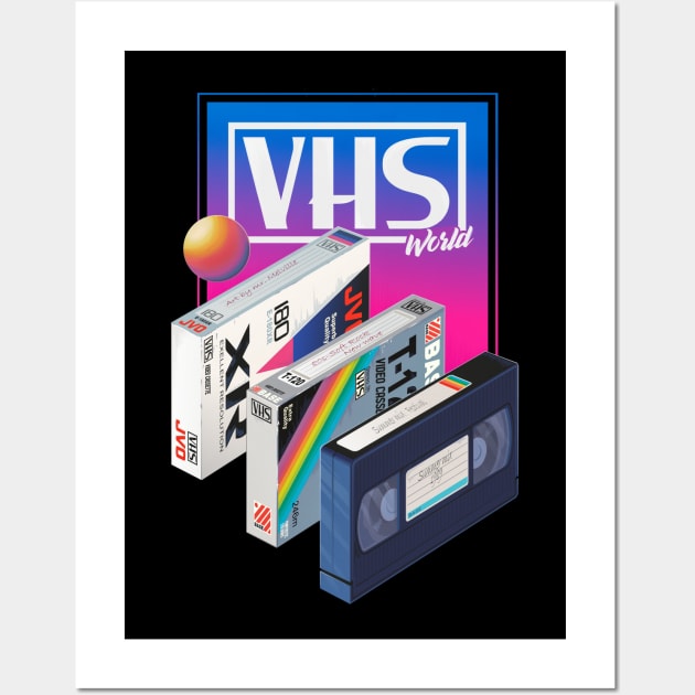 VHS world Wall Art by Mr.Melville